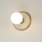 Maxim Lighting Hollywood Stone 1-Light Sconce, Whit Alabaster/Natural Aged Brass 26091WANAB - alternate 4